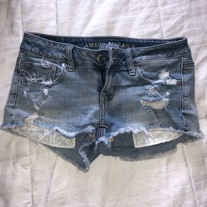 American Eagle jean shorts